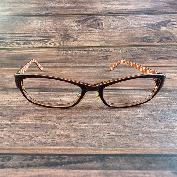 Kate Spade New York Accessories - Kate Spade New York Janene 0X90 Brown Orange‎ Gingham Cat Eye Eyeglass 53-17-135